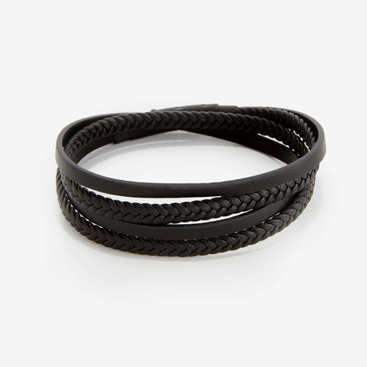 Layered Leather Bracelet  Men