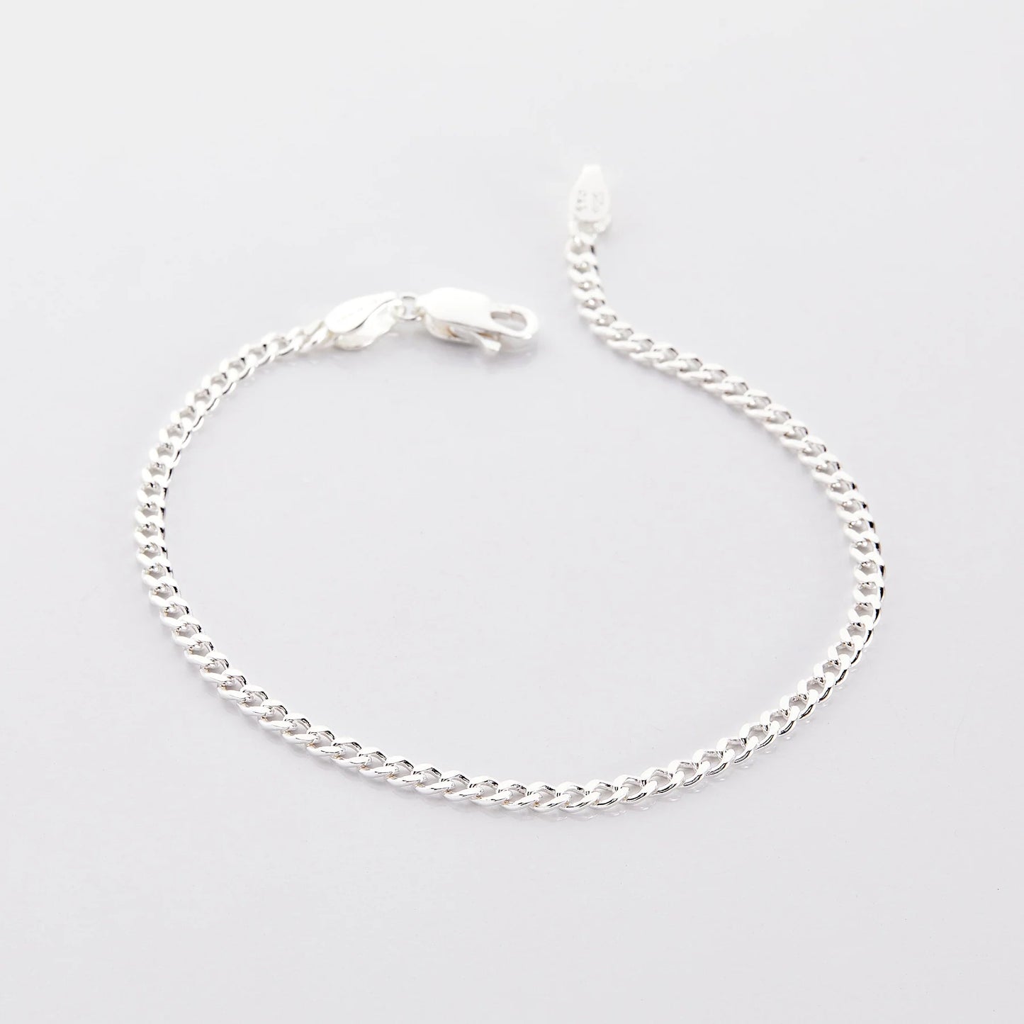 Cuban Chain Bracelet  Sterling Silver