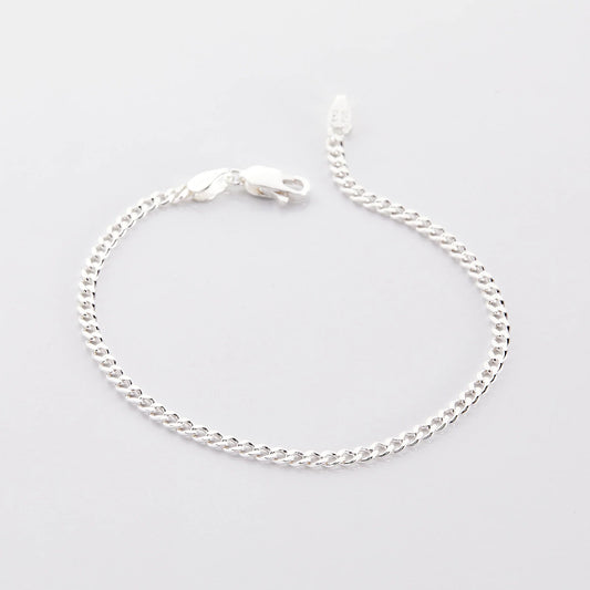 Cuban Chain Bracelet  Sterling Silver