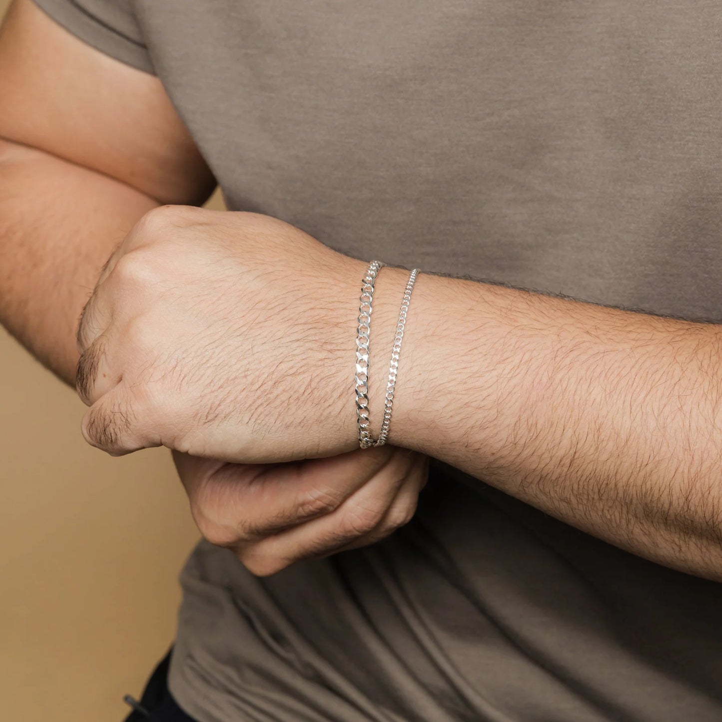 Cuban Chain Bracelet  Sterling Silver