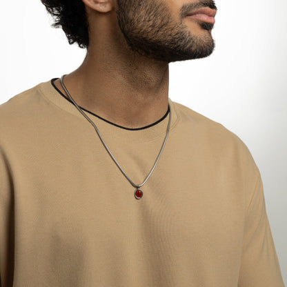 Aqeeq Necklace  Men