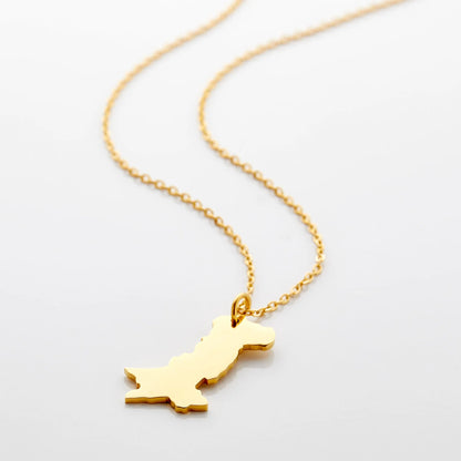 Country Map Necklace  Women