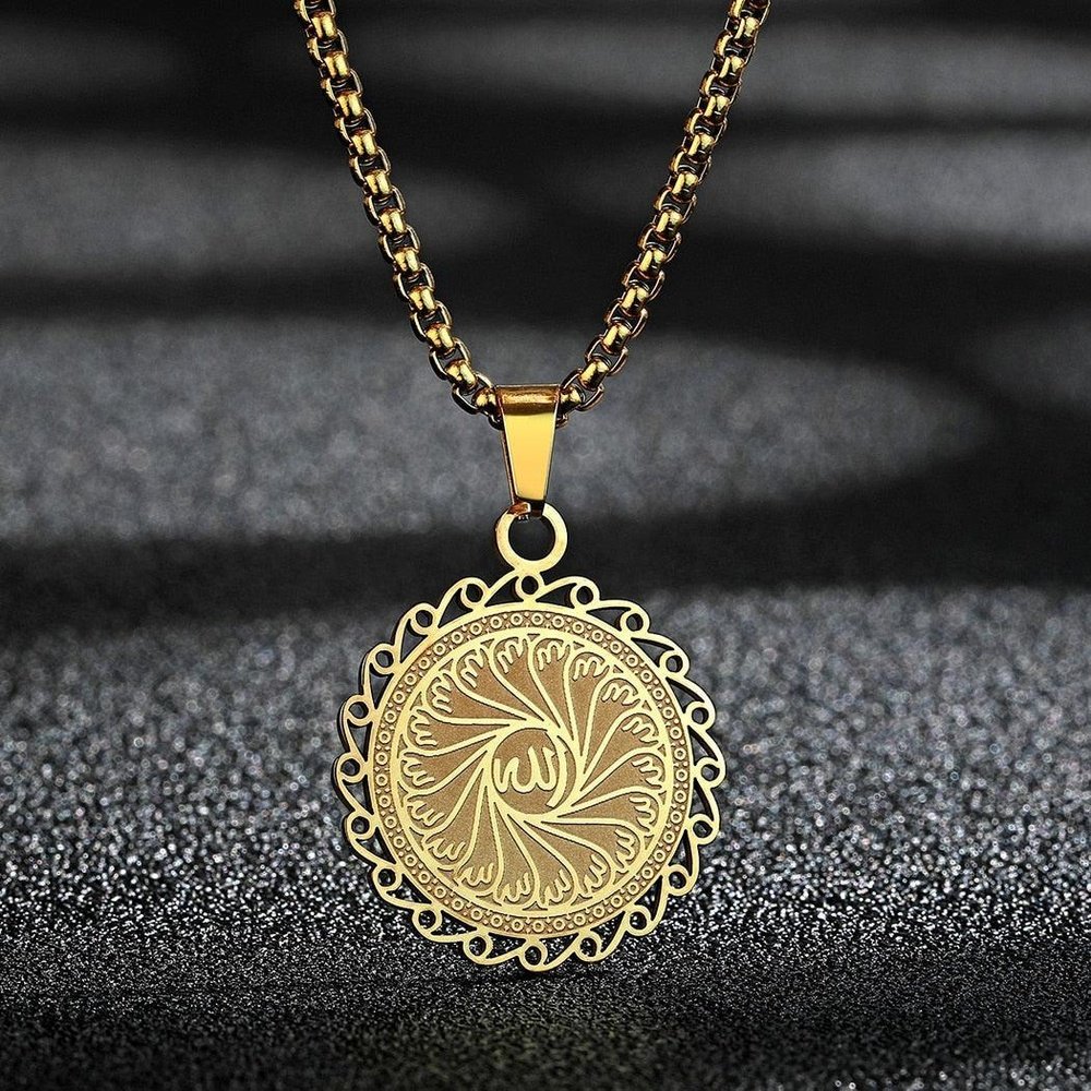 Totem Quran Round Islamic Necklace for Men & Women