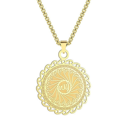 Totem Quran Round Islamic Necklace for Men & Women