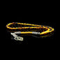 Yellow Amber Tasbih With 1000 ct. Silver Kazaz Tassle-TG-1005