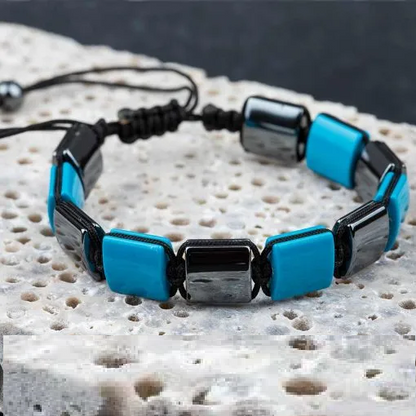 Turquoise Adjustable Beaded Bracelet