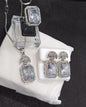 American Diamond Locket Combo set with Adjustable Ring