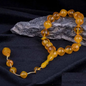 Yellow Amber Beads Tasbih Misbaha No2