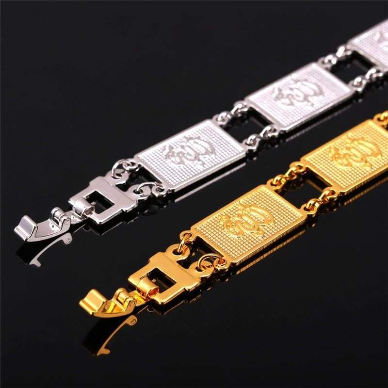Allah Necklace Drop Earrings For Women GoldSilver Color Jewellery set IS1 IS2