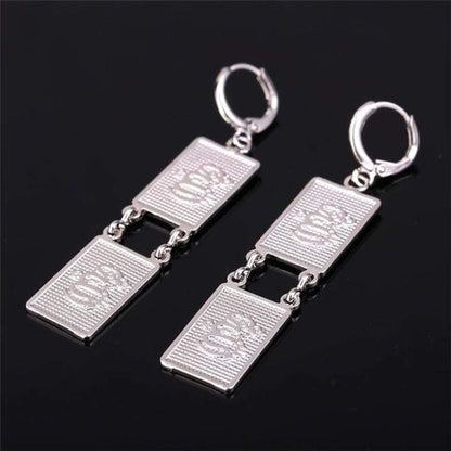 Allah Necklace Drop Earrings For Women GoldSilver Color Jewellery set IS1 IS2