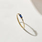 MINIMALIST RECTANGLE BLUE SAPPHIRE RING
