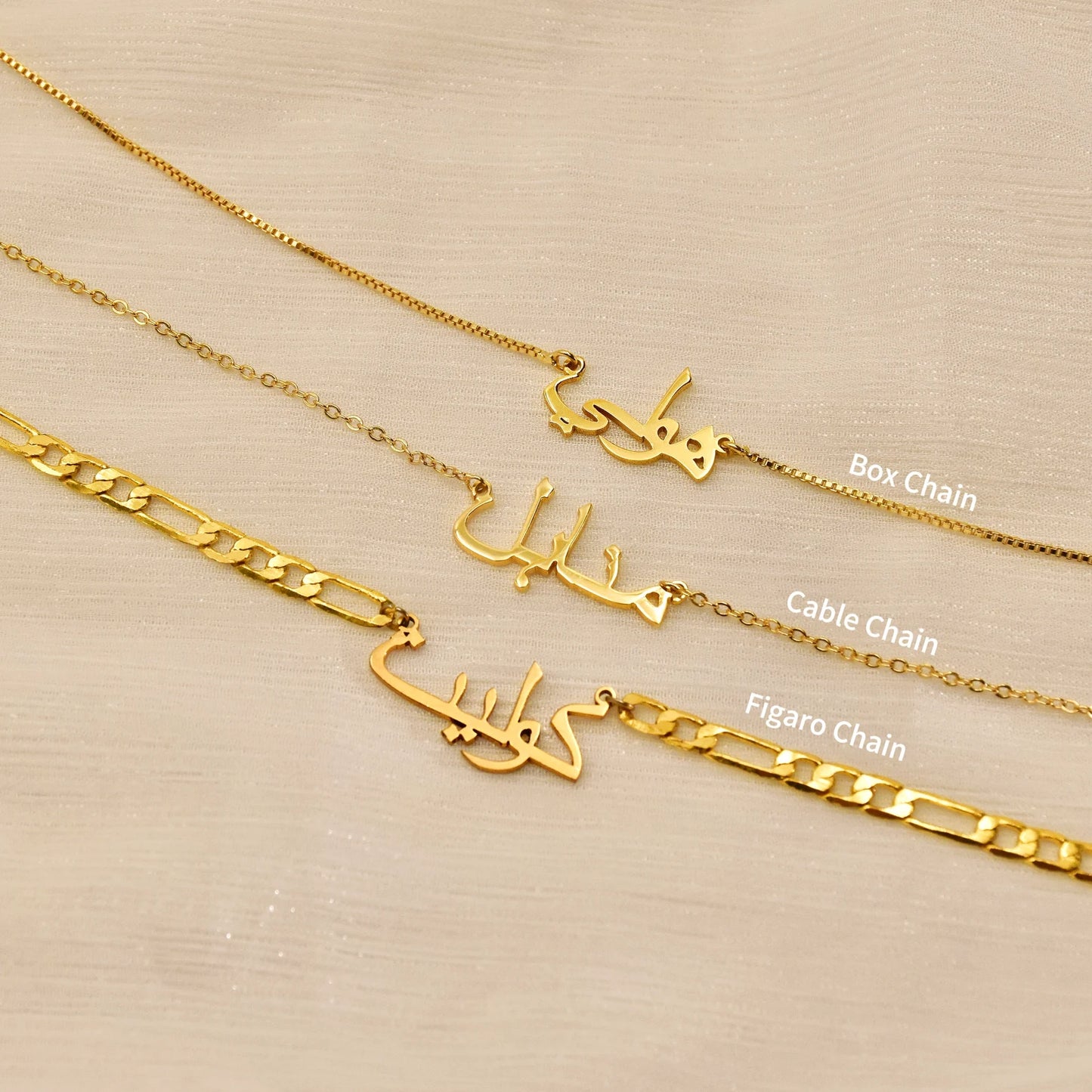 Arabic Name Necklace, Arabic Calligraphy Name Necklace, Islamic Gift,Eid Gift,Arabic Necklace,Christmas Gift