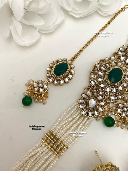 Gorgeous Kundan Pearls Choker Set