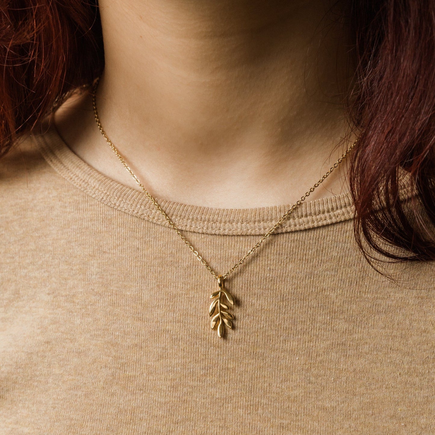 Palestine Olive Branch Necklace