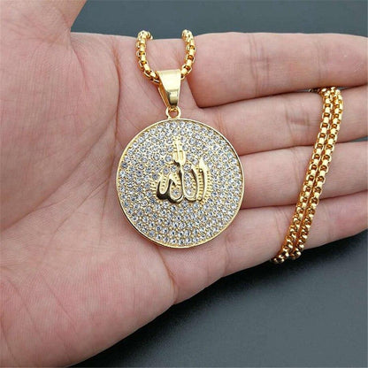 Crystal Allah Pendant Necklace IS1 IS2 NS3