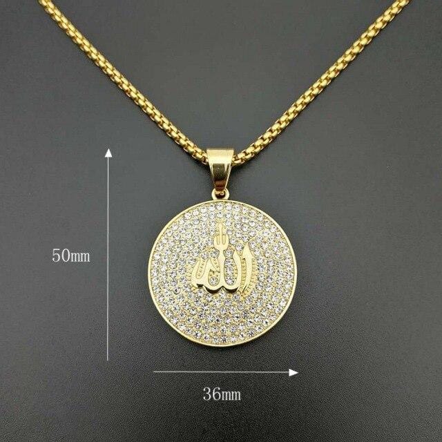 Crystal Allah Pendant Necklace IS1 IS2 NS3