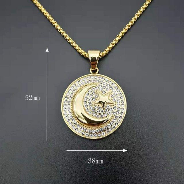 Crystal Allah Pendant Necklace IS1 IS2 NS3