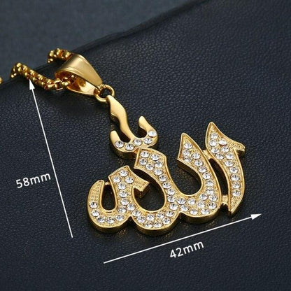 Crystal Allah Pendant Necklace IS1 IS2 NS3