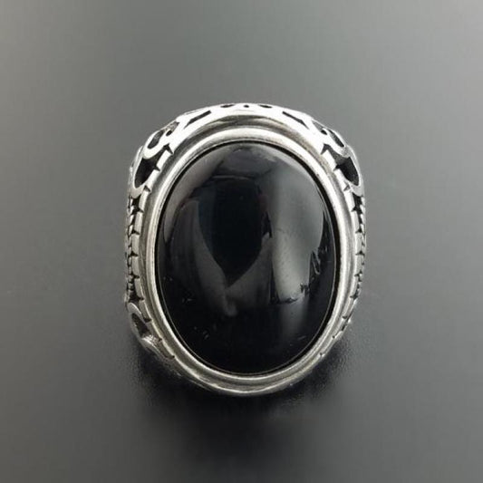 925 Sterling Silver Black Onyx Ring for Men NS3 IS1 IS2