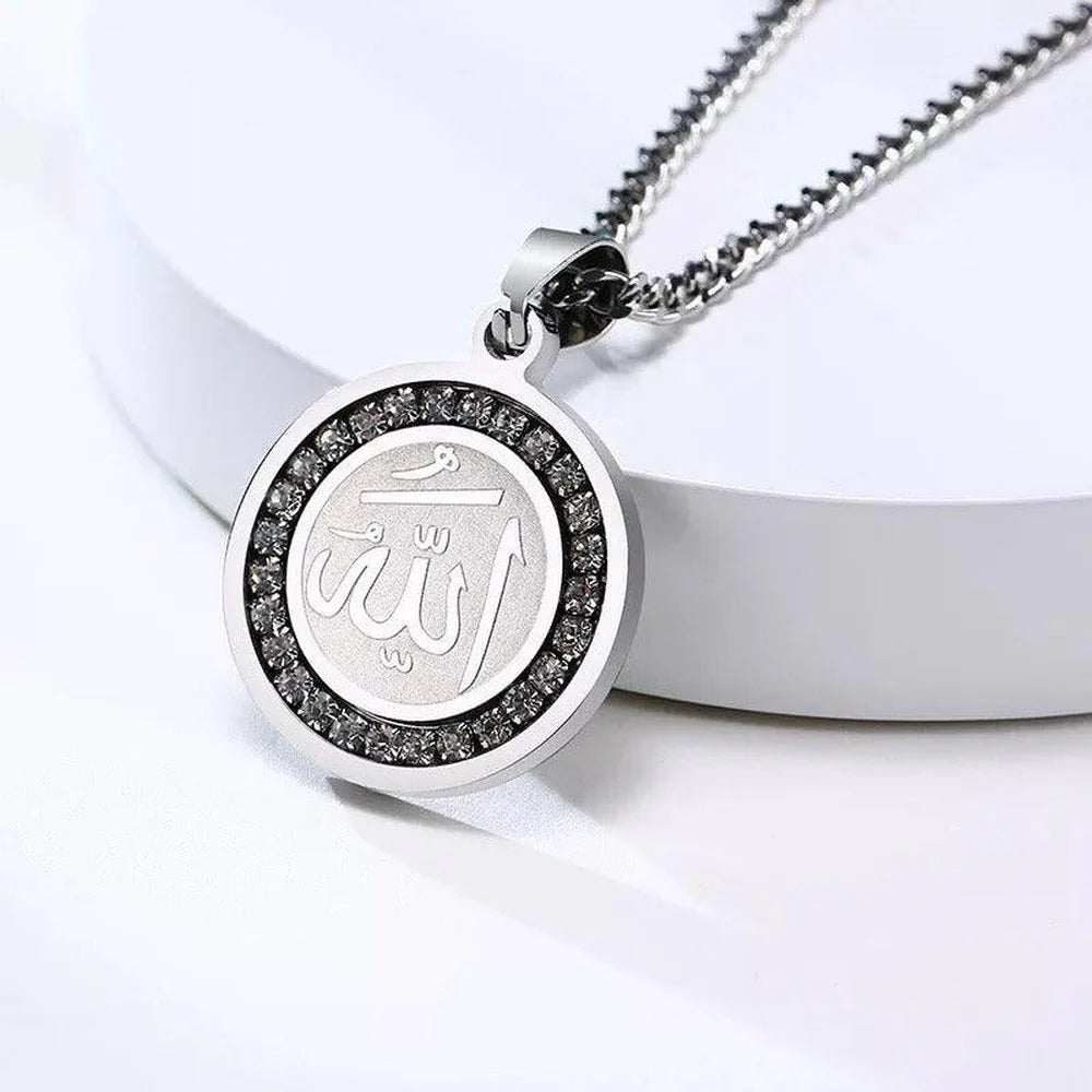 Allah Name Zircon Necklace